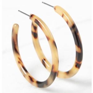 ASOS TORTOISE SHELL HOOP EARRINGS